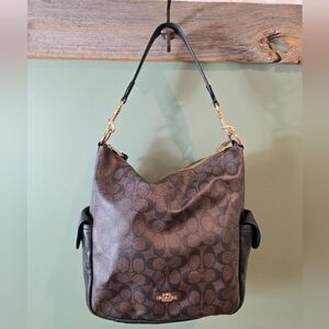 Coach Pennie Shoulder bag Signature C Brown Women's Bag